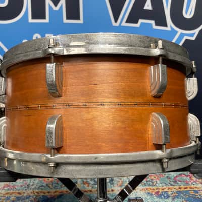 Leedy 6.5x14" Leedy USA Custom Shop / Craviotto Solid Cherry Shell “Relic Series” Snare Drum 2008 #2 of 3!! image 15
