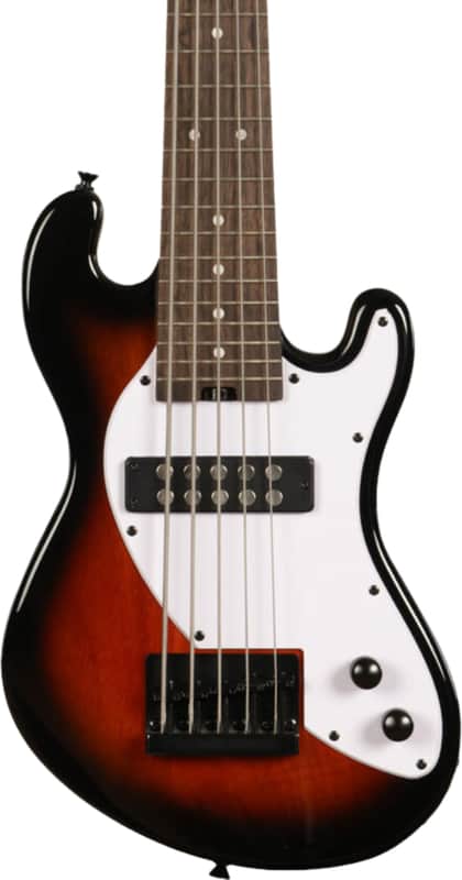 Kala Solid Body 5-String Electric U-BASS, Laurel Fingerboard, Tobacco Sunburst image 1
