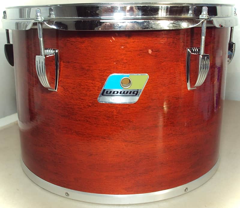 Ludwig 13" x 9" Power Factory Concert Tom Natural Red Mahogany image 1