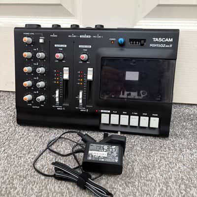 (Rare) TASCAM Porta 02 Ministudio 4-Track Cassette Recorder 2000s - black (custom pitch modded) image 3
