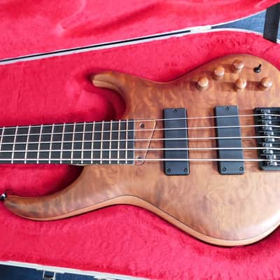 2021 MTD USA Custom Shop 535-24 5 String Electric Bass Flamed Redwood Brand New Authorized Dealer ! image 2