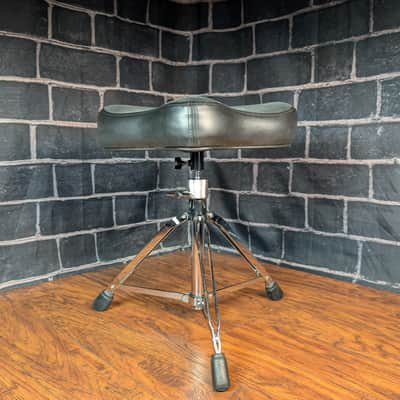 Roc‑N‑Soc Manual Spindle Drum Throne – Ergonomic Saddle Comfort • Smooth Height Adjustment • Rock‑Solid Stability • Player‑Grade Condition image 2