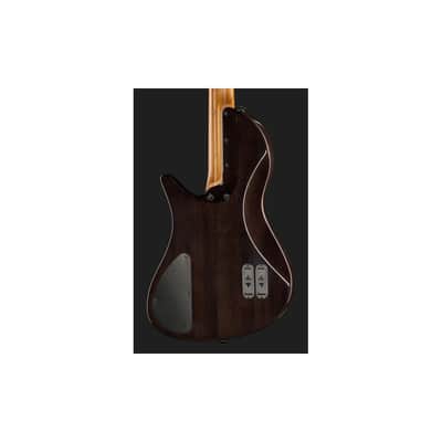 Harley Benton MSB-5 Black Flame Burl image 5