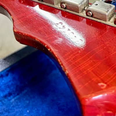 Epiphone Crestwood Custom 1966 - Cherry original vintage USA Kalamazoo Gibson Wilshire image 8
