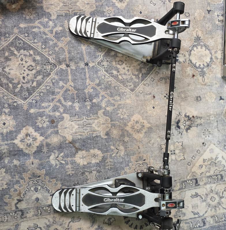 Gibraltar 9611DD-DB Intruder Direct Drive Double Bass Pedal 2000's - Black/Silver image 1
