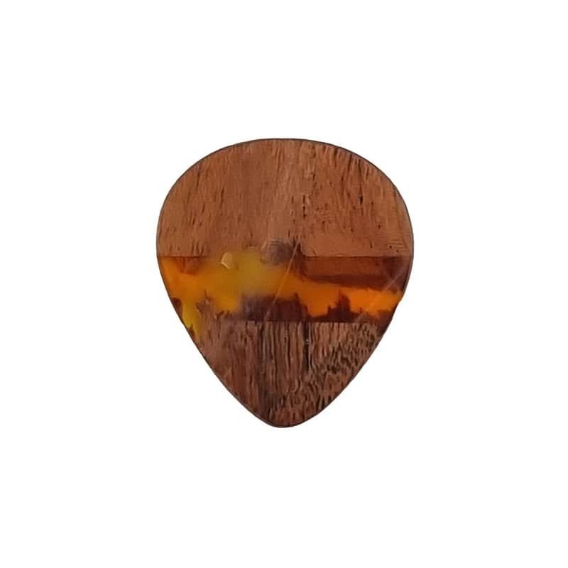Timber Tones B37 Acacia Groove Gold Guitar Plectrum (Single) image 1