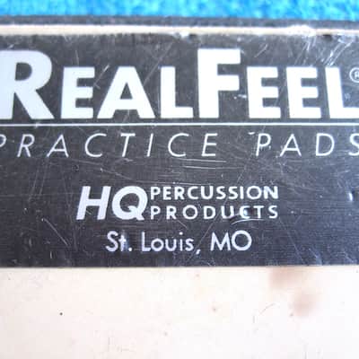 HQ Percussion Real Feel Practice Pad, Single-Sided Gum Rubber - Vintage image 2