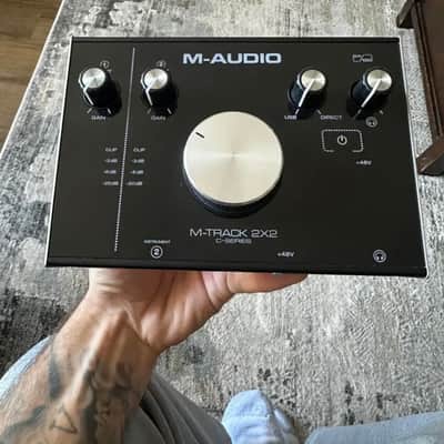 M-Audio M-Track 2x2M USB Audio/MIDI Interface 2010s - Black image 1