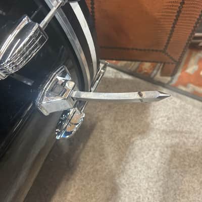 Ludwig 14" deep X 22" head Vistalite Bass Drum (11285-1236) Early 70's - Black Vistalite image 22