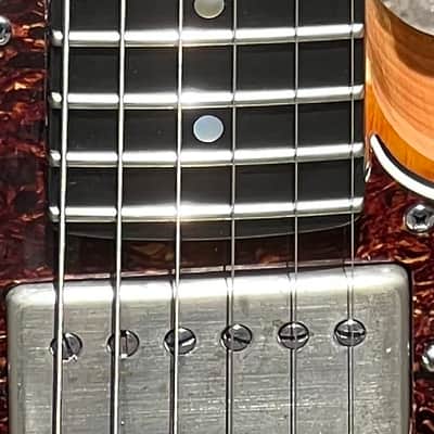2015 EKlein Custom Telecaster Electric Guitar Amber Flame Maple Ed Klein Tele image 3
