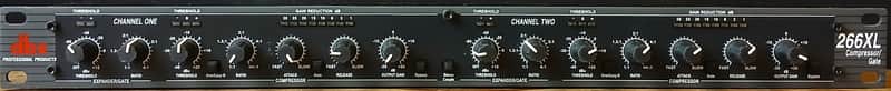 dbx 266 XLStereo Compressor - Black image 1