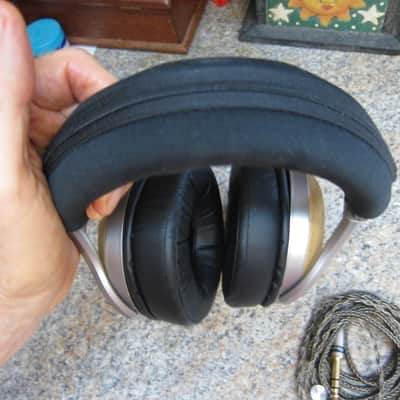 Denon AH-D9200 Headphones, Top Line, Upgraded Pads, Cable, Headband Pad, Ex Sound, Ex Condition, Bamboo, Efficient 2024 - Bamboo image 5