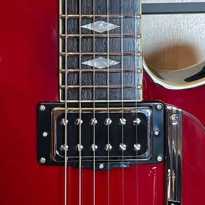 Duesenberg Starplayer TV DLX Radiator Tremola CR Crimson Red Electric Guitar Case  B-Stock image 3