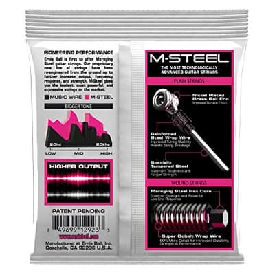 Ernie Ball M-Steel Super Slinky Set, .009 - .042 image 2