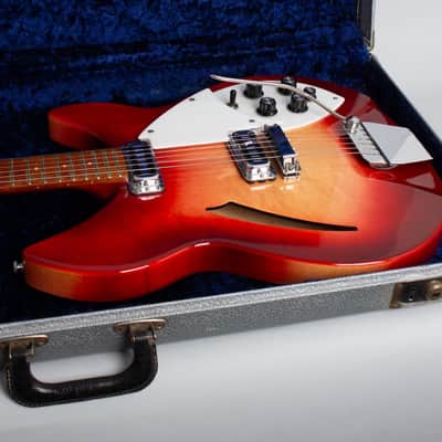 Rickenbacker Model 335 Semi-Hollow Body Electric Guitar (1966), ser. #FI-3126, original silver tolex hard shell case. image 13