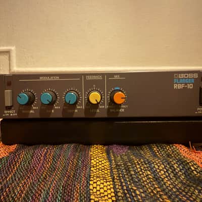 Boss RBF-10 Micro Rack Series Flanger 1985 - 1986 - Black image 1