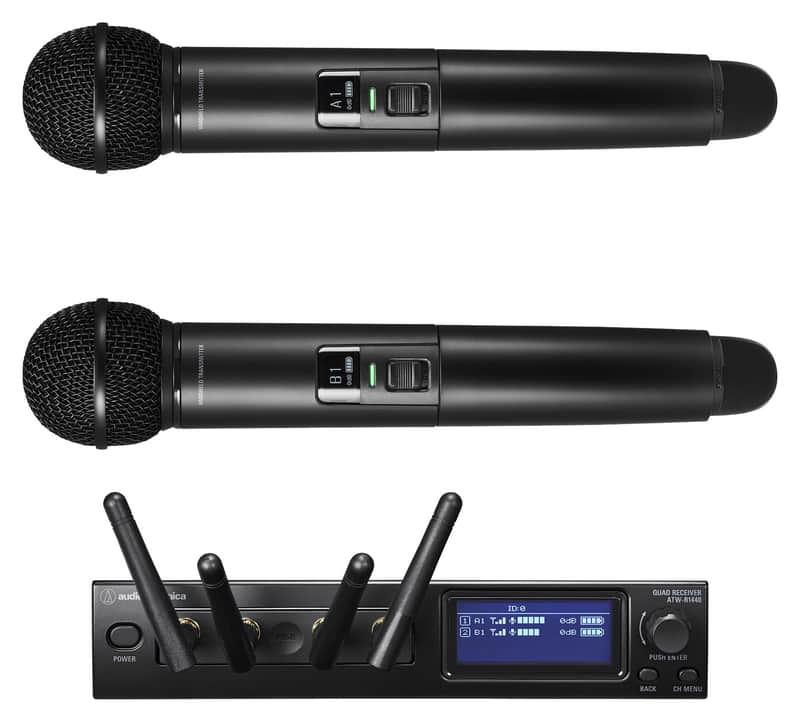 Audio Technica ATW-1422 Wireless Digital Dual Handheld Microphone System image 1