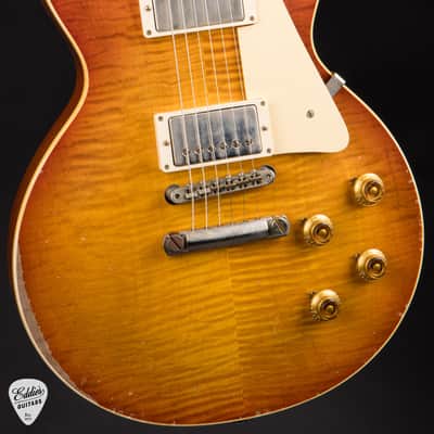 2022 - Gibson Custom Shop Made 2 Measure Murphy Lab '59 Les Paul Standard Murphy Painted Ultra Heavy Aged Abiline Sunset Burst image 6