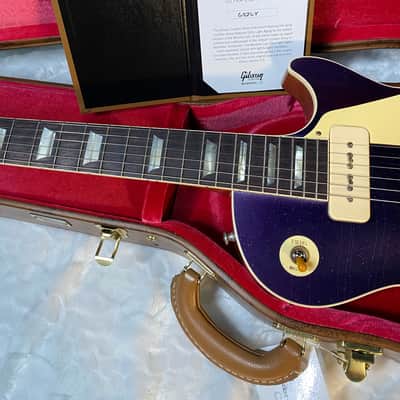 NEW! Gibson Custom Shop Murphy Lab '56 Les Paul Dark Purple SPARKLE Top Reissue - Ultra Light Aged - 8.8 lbs - Authorized Dealer - G05466 image 12