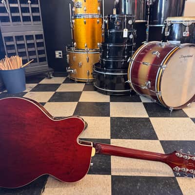 Gretsch G5420T Electromatic Hollow Body with Black Top Filter'Tron Pickups and Bigsby 2013 - 2016 Sunburst image 9
