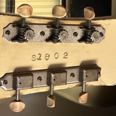 Gibson BR-9 Lapsteel 1950 - a groovy Cream & Peach deco style Lapsteel. image 6