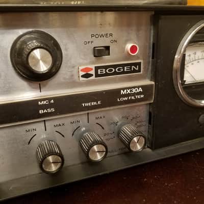 Bogen MX30A Mixer Amplifier 30 Watt 7868 Tube Amp PA Head 1965 - Black image 3