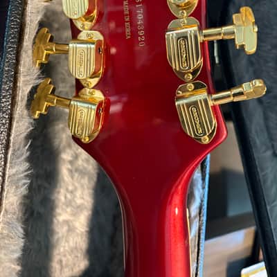 Gretsch 5420TG 50’s Limited Edition CANDY APPLE RED with Gold Hardware Quality USA Upgrades Including TV Jones pickups, wire harness w/ tone & standby switches Grover Imperials, high End Gretsch Bigsby etc. image 11