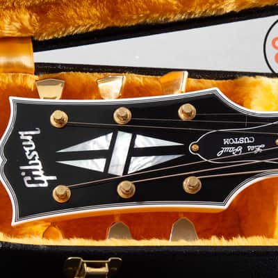 2024 Gibson Custom M2M ’68 Les Paul Custom Nordic Blue 5A Quilt Top TV White COA image 4