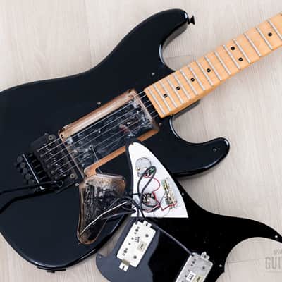 1988 Charvel by Jackson 1A2H Superstrat Black HH w/ Locking Tremolo, Japan image 21