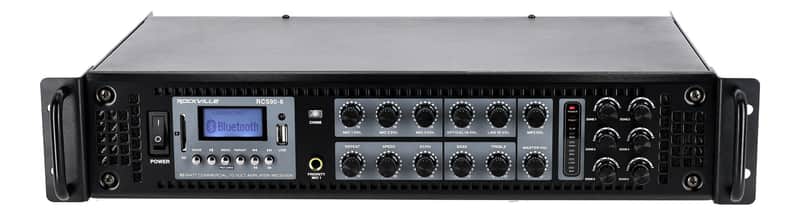 Rockville RCS90-6 90 Watt 6 Zone 70v Commercial/Restaurant Amplifier/Bluetooth image 1