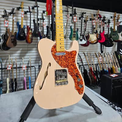 Fender American Professional II Telecaster Thinline Electric Guitar - Transparent Shell Pink with Maple Fingerboard & OHSC + PLEK*D #784 image 3