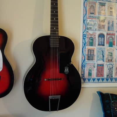 Harmony Monterey H950 USA Vintage Late 1940s/Early 1950s Acoustic Blues/Jazz Maple/Birch Archtop Guitar, Completed Professional Restoration/Partial Rebuild. image 2