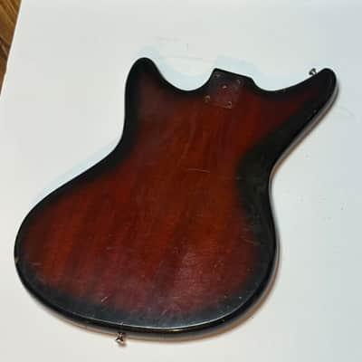 Sorrento Kingston Vintage 60s Red Sunburst Solid Body - Nitrocellulose image 8
