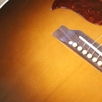 LEFTY! 2008 Gibson CJ-165 Left-Handed Acoustic/ Electric Mini Jumbo Guitar Vintage Sunburst + OHSC & Papers image 6