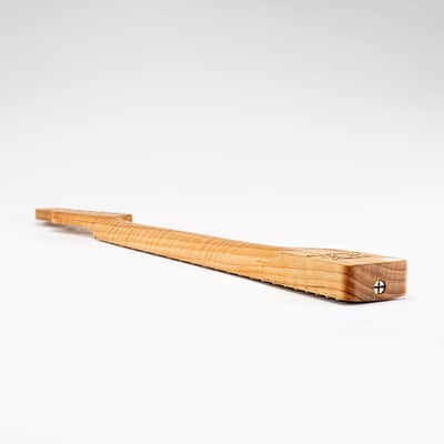 Allparts Select "Licensed by Fender®" AAA+ Roasted Flame Maple "VIN-MOD" Replacement Neck for Telecaster® - Unfinished - Soft V Shape image 8