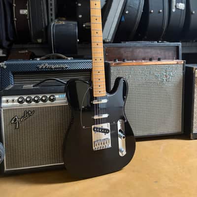2011 Fender Deluxe Blackout Telecaster – Black – 3-Pickup – MIM – MX11177119 image 2