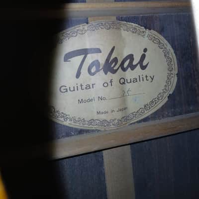 Vintage 1970s Tokai Model 35 Cedar Acoustic Guitar Hard Case Japan image 5