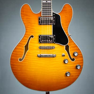 Eastman T486 Thinline Electric Guitar - Goldburst - P2501465 image 1