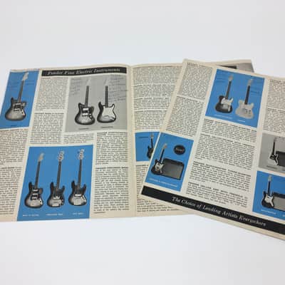 Fender Catalog 1964 1965 Case Candy Telecaster Stratocaster Jazzmaster Jaguar image 3