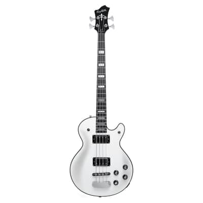 Hagstrom Swede Bass Guitar Single Cut Bass Guitar - White image 2