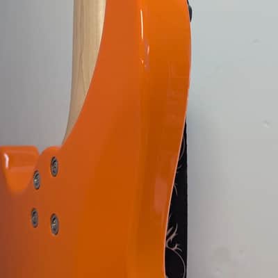 Mitchell MB100OR Short-Scale Solidbody Electric Guitar - Orange image 11