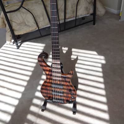 Scroll Bass Cocobolo Custom 5 2015 Natural image 9
