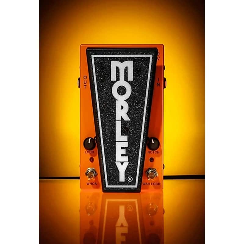 Morley  20/20 Wah Lock Effects Pedal 2024 - Orange image 1