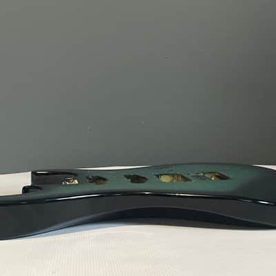 1987 Korean Ibanez RG250 Transparent Blue Flame Maple Guitar Body Powerocker Ready image 22