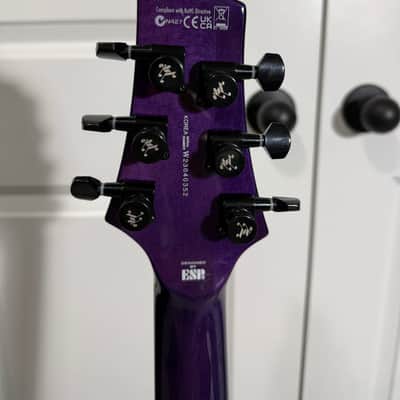 ESP LTD H-1000 Evertune 2022 - Present - See Thru Purple Sunburst image 5