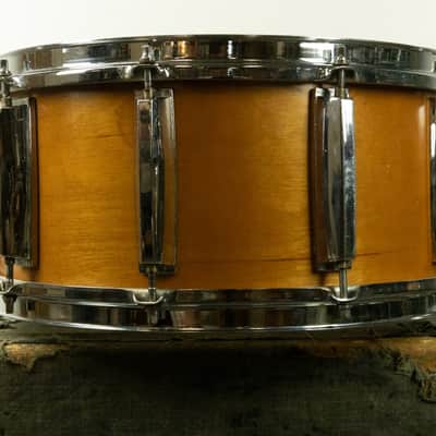 1980s Yamaha Recording Custom 6.5x14 Real Wood Snare Drum SD-065D image 7