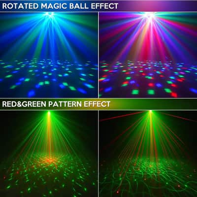 Dj Lights, Party Lights Dj Disco Light With Stand Sound Activated, Stage Lighting System For Gig Band Wedding Event Show image 2