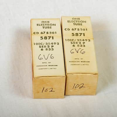 Marconi 6V6 (NOS matched pair) image 2