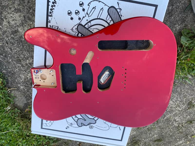Fender Deluxe Series Telecaster Body SSH 2020's Candy Apple Red image 1