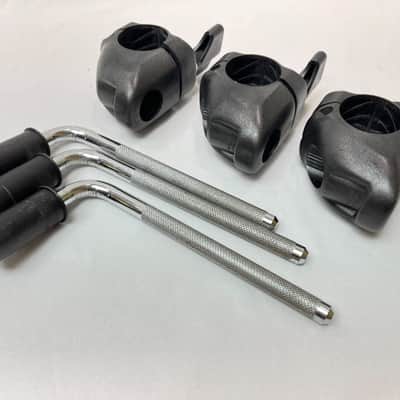 THREE Roland MDH-10U V-Drum Cymbal Rack Clamp MDH10U Mount L-Rod for MDC10U image 3